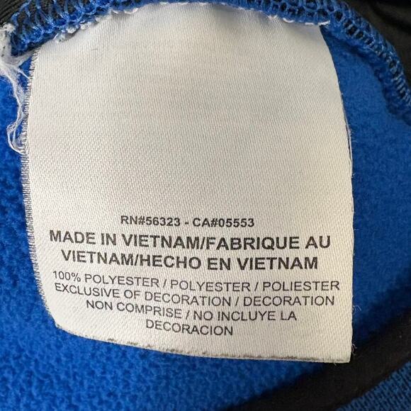 Nike Golf Outdoor Sports Dri-Fit 1/4 Zip Blue Fleece Pullover Mens Sz S - Picture 5 of 6